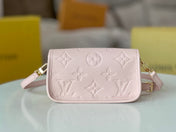 LV 25S MINI NANO DIANE 19 IN PINK MONOGRAM EMPREINTE LEATHER GOLD HARDWARE