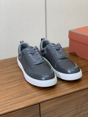 LP SNEAKERS IN SLATE GREY CALFSKIN WHITE SOLE