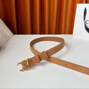 CELINE 26S BELT 25 MM IN CAMEL SUEDE 666334