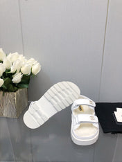 DAD SANDAL WHITE LAMBSKIN