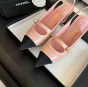 Double C WOMEN'S Slingback SPIRIT TOE Light Pink Lambskin