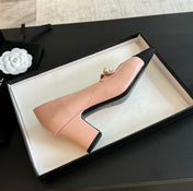 Double C WOMEN'S SHOES SPIRIT TOE Light Pink Lambskin