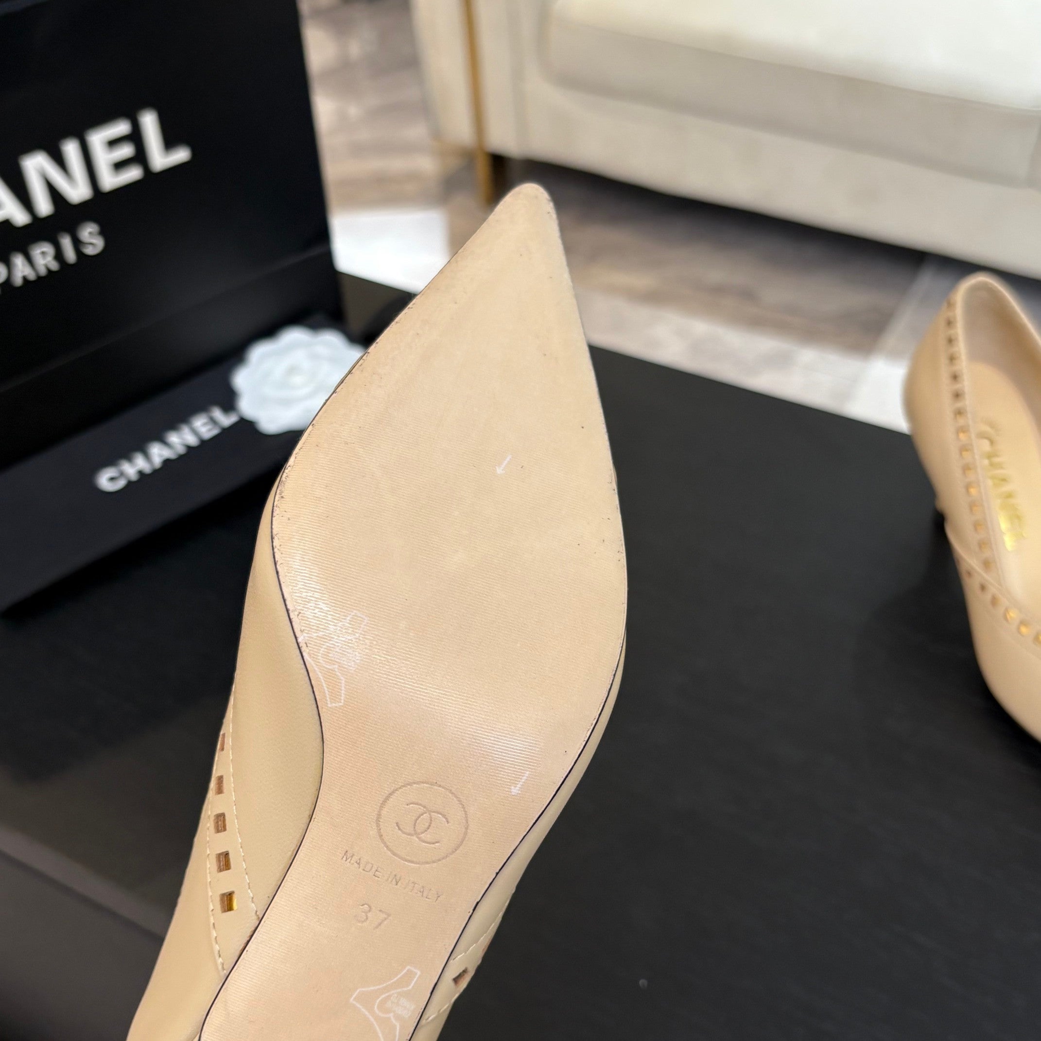 HIGH HEEL PUMP 65 MM IN FLAX YELLOW LAMBSKIN