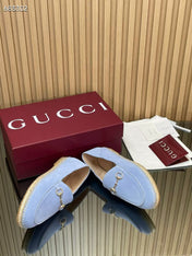 GUCCI 26S LOAFER IN LIGHT BLUE SUEDE