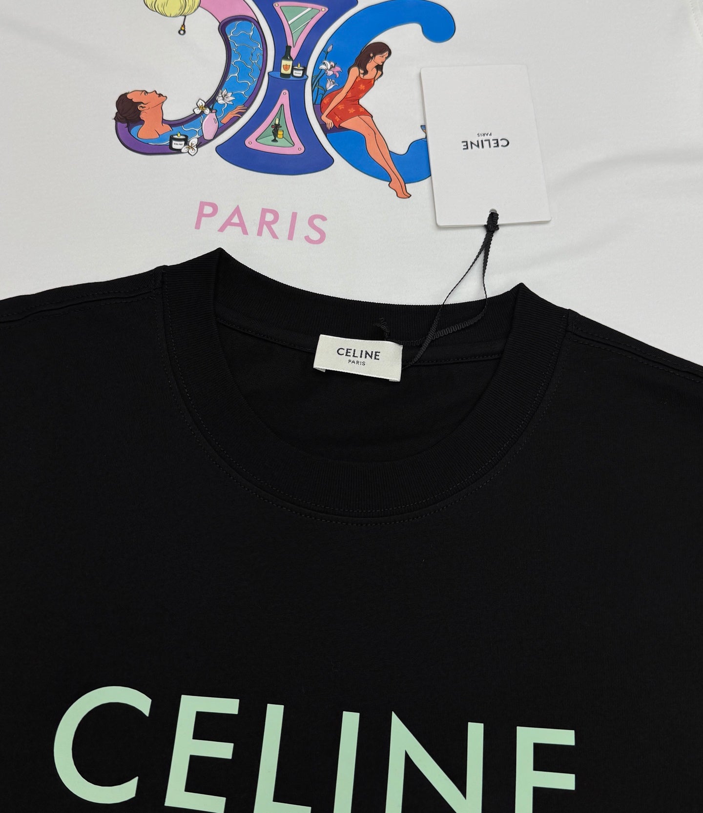 CELINE 26S SHORT-SLEEVE CREWNECK T-SHIRT 717