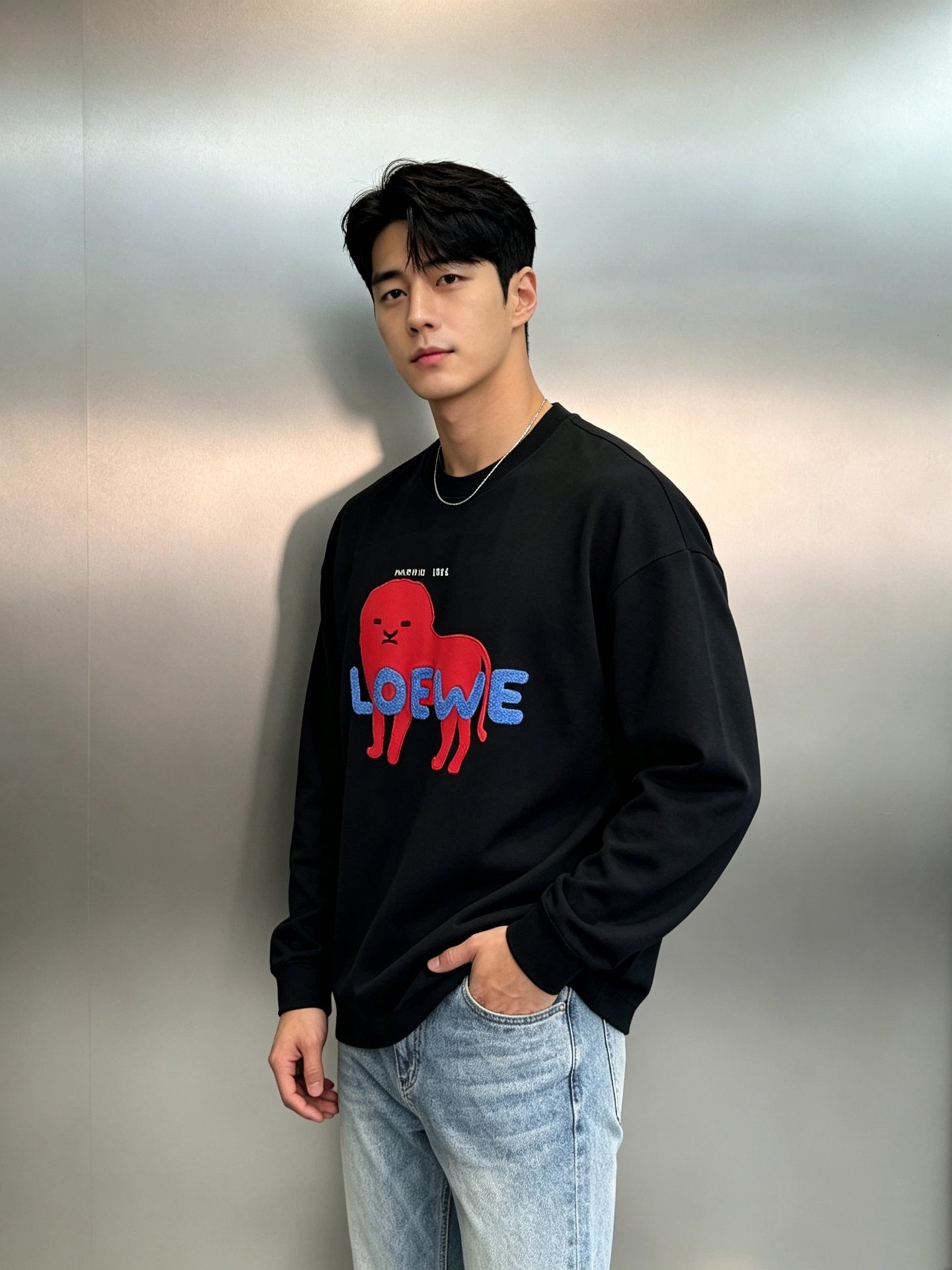 LOEWE 26S CREW-NECK KNIT SWEATER 789