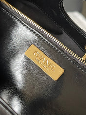 CC MEDIUM 36 SHOPPING BAG IN BLACK CALFSKIN