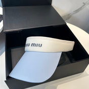 MM SPORT VISOR CAP IN PASTEL BLUE MIX WHITE FABRIC