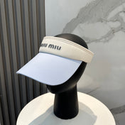 MM SPORT VISOR CAP IN PASTEL BLUE MIX WHITE FABRIC