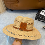 LOEWE 26S STRAW BELTED SUN HAT STYLE 182