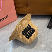 MIUMIU 26S STRAW BUCKET HAT 340665