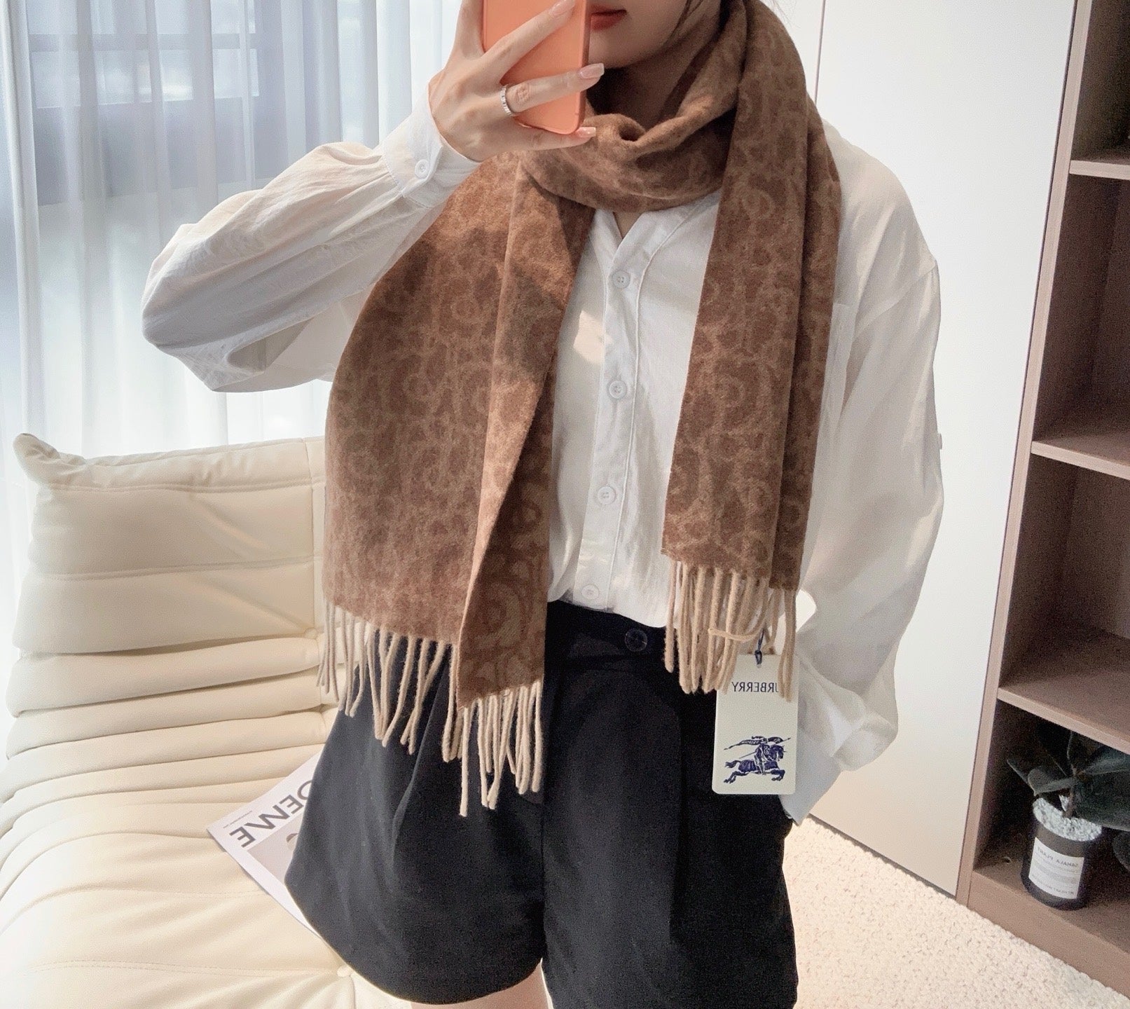 DIOR 26S SCARF 168 IN CASHMERE 504351