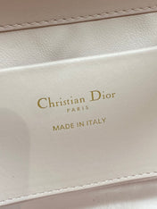 DIOR 25S TOUJOURS VERTICAL TOTE BAG 18 IN LIGHT PINK CALFSKIN WITH CHARM BRACELET STRAP