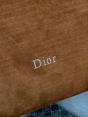 DIOR 26S MEDIUM BAG 31 IN LIGHT BROWN SUEDE