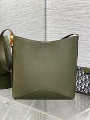 DIOR 26S MEDAILLON BUCKET BAG 26 IN MOSS GREEN CALFSKIN