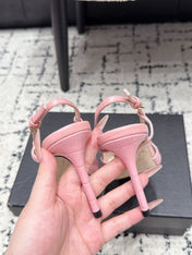 VALENTINO 26S SLINGBACKS 80 MM IN LIGHT PINK CROC EMBOSSED CALFSKIN