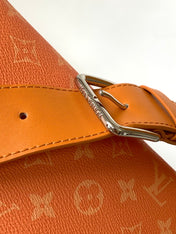 LV 25S MOON CROSSBODY BAG 24 IN ORANGE MONOGRAM CANVAS AND CALFSKIN