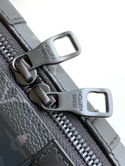 LV 25S SOFT TRUNK BAG 22 IN MONOGRAM ECLIPSE CANVAS AND CALFSKIN