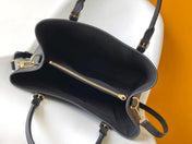 LV 25S BABYLONE TOTE GM BAG 37 IN BLACK CALFSKIN GOLD HARDWARE