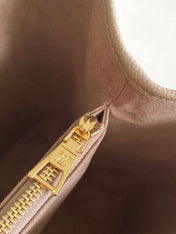 LV 25S BABYLONE TOTE GM BAG 37 IN TOURTERELLE GREY CALFSKIN GOLD HARDWARE