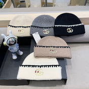 BEANIE HAT IN PEANUT BROWN WOOL 416411