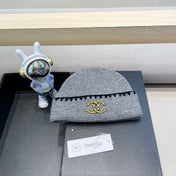 KNIT HAT IN SHADOW GRAY WOOL 424301