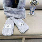 BEANIE HAT IN GRAY WOOL AND LAMB FUR 435074