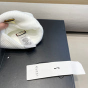 BEANIE HAT IN WHITE WOOL 433459