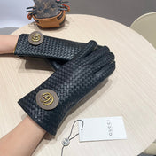 COUPLE GLOVES IN BLACK LAMBSKIN 439093