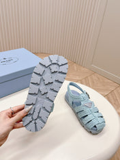 Monolith Crochet Cage Sandals 30 Baby Blue