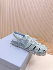 Monolith Crochet Cage Sandals 30 Baby Blue