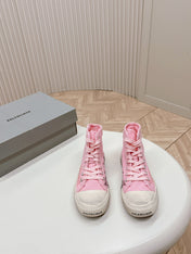 HIGH-TOP SNEAKERS GRAFFITI IN PINK CANVAS