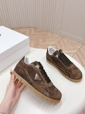 PRA FADED SUEDE SNEAKERS CHOCOLATE
