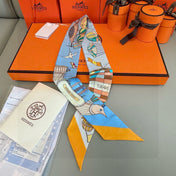 HERMES 25S NECKERCHIEF 86 IN SILK 991547