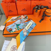 HERMES 25S NECKERCHIEF 86 IN SILK 991547