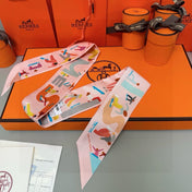 HERMES 26S TWILLY SCARF 86 IN SILK 496160