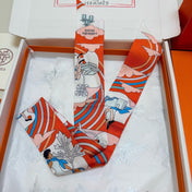 HERMES 26S TWILLY SCARF 86 IN SILK 496167