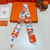 HERMES 26S TWILLY SCARF 86 IN SILK 496167