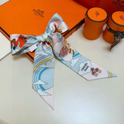 HERMES 26S TWILLY SCARF 86 IN SILK 496170