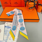 HERMES 26S TWILLY SCARF 86 IN SILK 498650