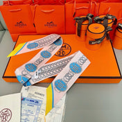 HERMES 26S TWILLY SCARF 86 IN SILK 498650