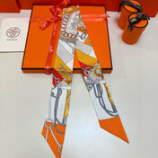 HERMES 26S TWILLY SCARF 86 IN SILK 496172