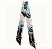 HERMES 26S TWILLY SCARF 86 IN SILK 496177