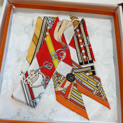HERMES 26S TWILLY SCARF 86 IN SILK 498651