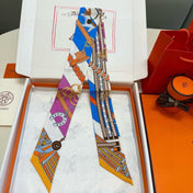 HERMES 26S TWILLY SCARF 86 IN SILK 498652