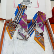 HERMES 26S TWILLY SCARF 86 IN SILK 498652