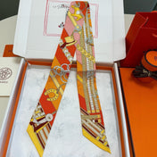 HERMES 26S TWILLY SCARF 86 IN SILK 498653