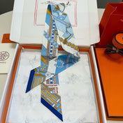 HERMES 26S TWILLY SCARF 86 IN SILK 498656