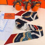 HERMES 26S TWILLY SCARF 86 IN SILK 496190
