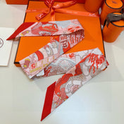 HERMES 26S TWILLY SCARF 86 IN SILK 492603